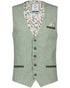 Mini Structure Waistcoat - Sage